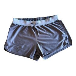 Under Armour Heatgear Loose Fit Athletic Shorts Women's Small Gray